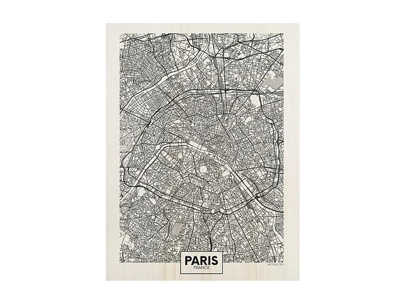 Cuadro de madera Paris