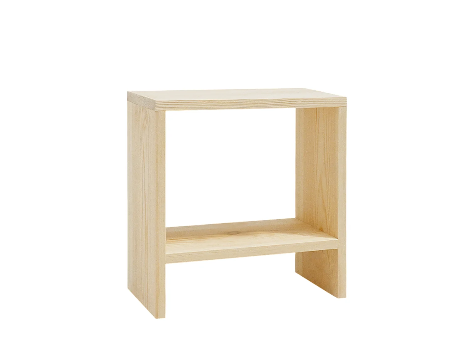 Comodino in legno massello in tono naturale 20x40cm - MELLER - DECOWOOD