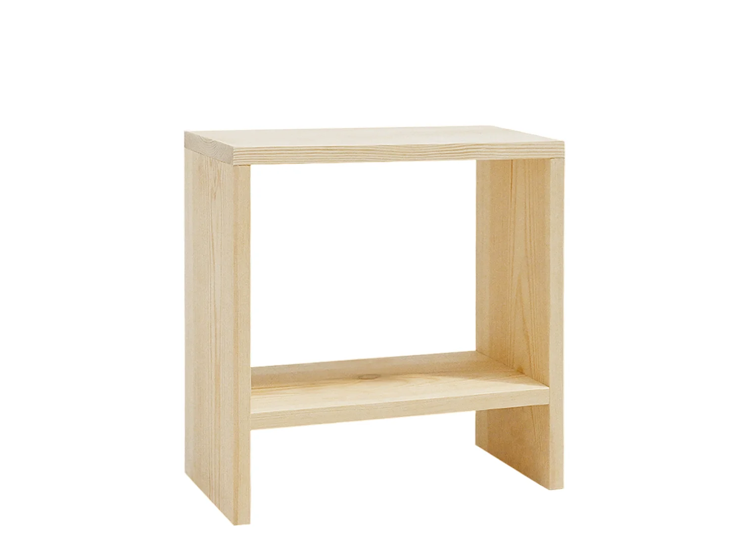 Comodino in legno massello in tono naturale 20x40cm - MELLER - DECOWOOD