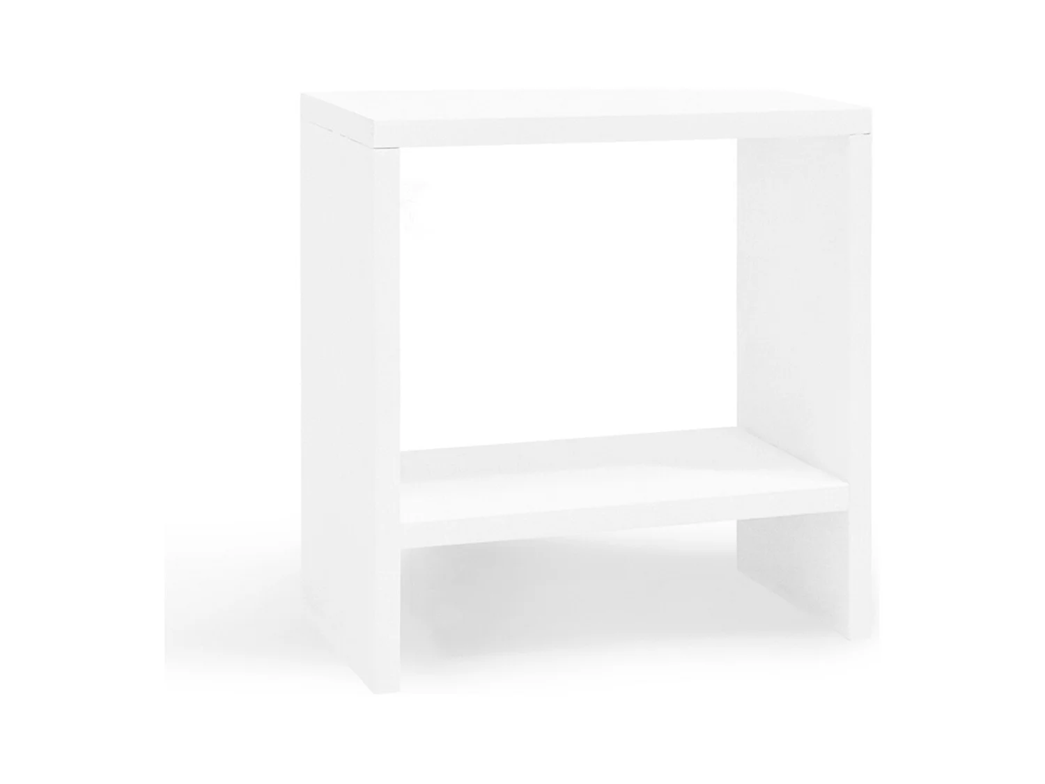 Comodino in legno massello in tono bianco 20x40cm - MELLER - DECOWOOD