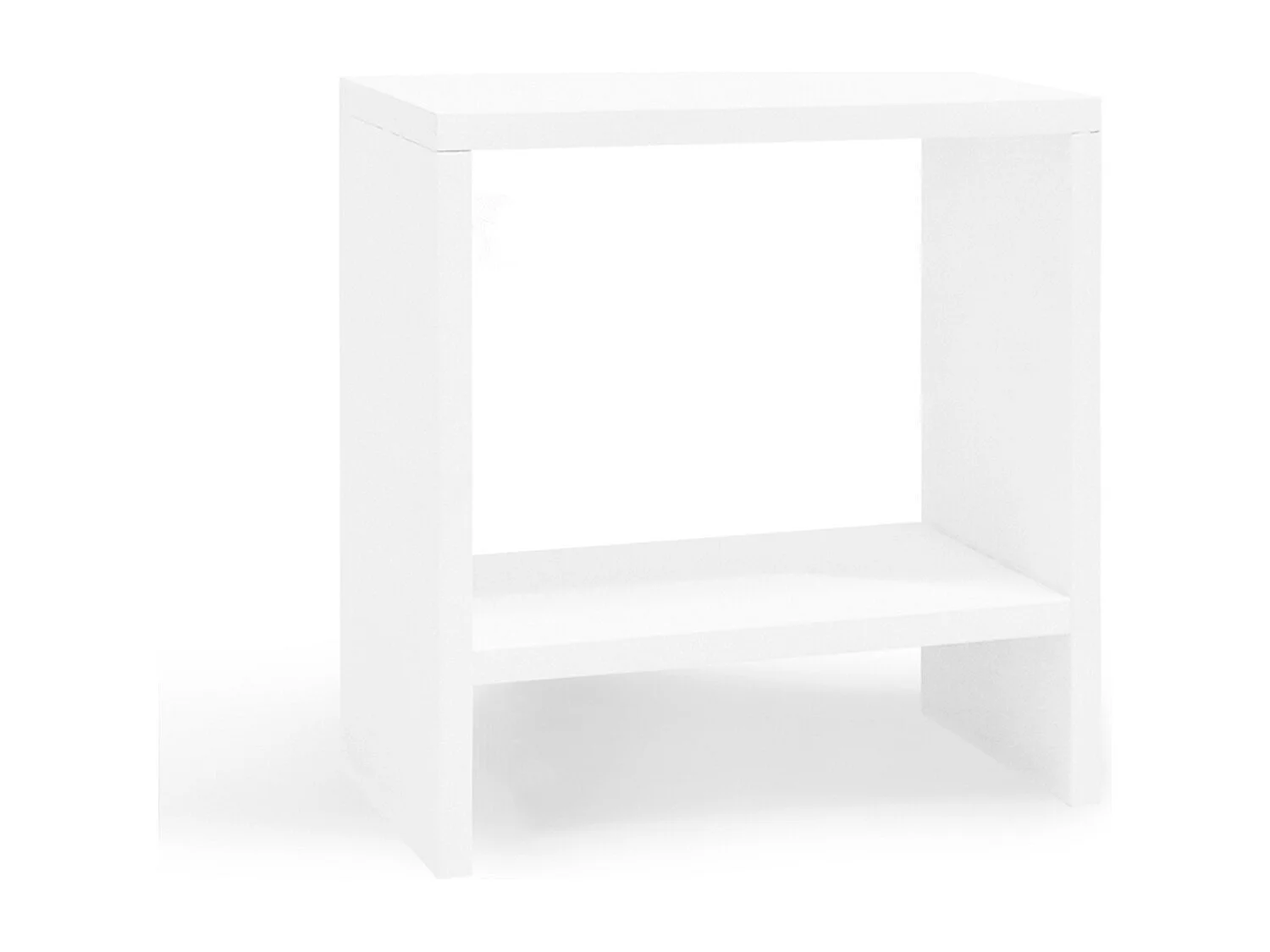 Comodino in legno massello in tono bianco 20x40cm - MELLER - DECOWOOD