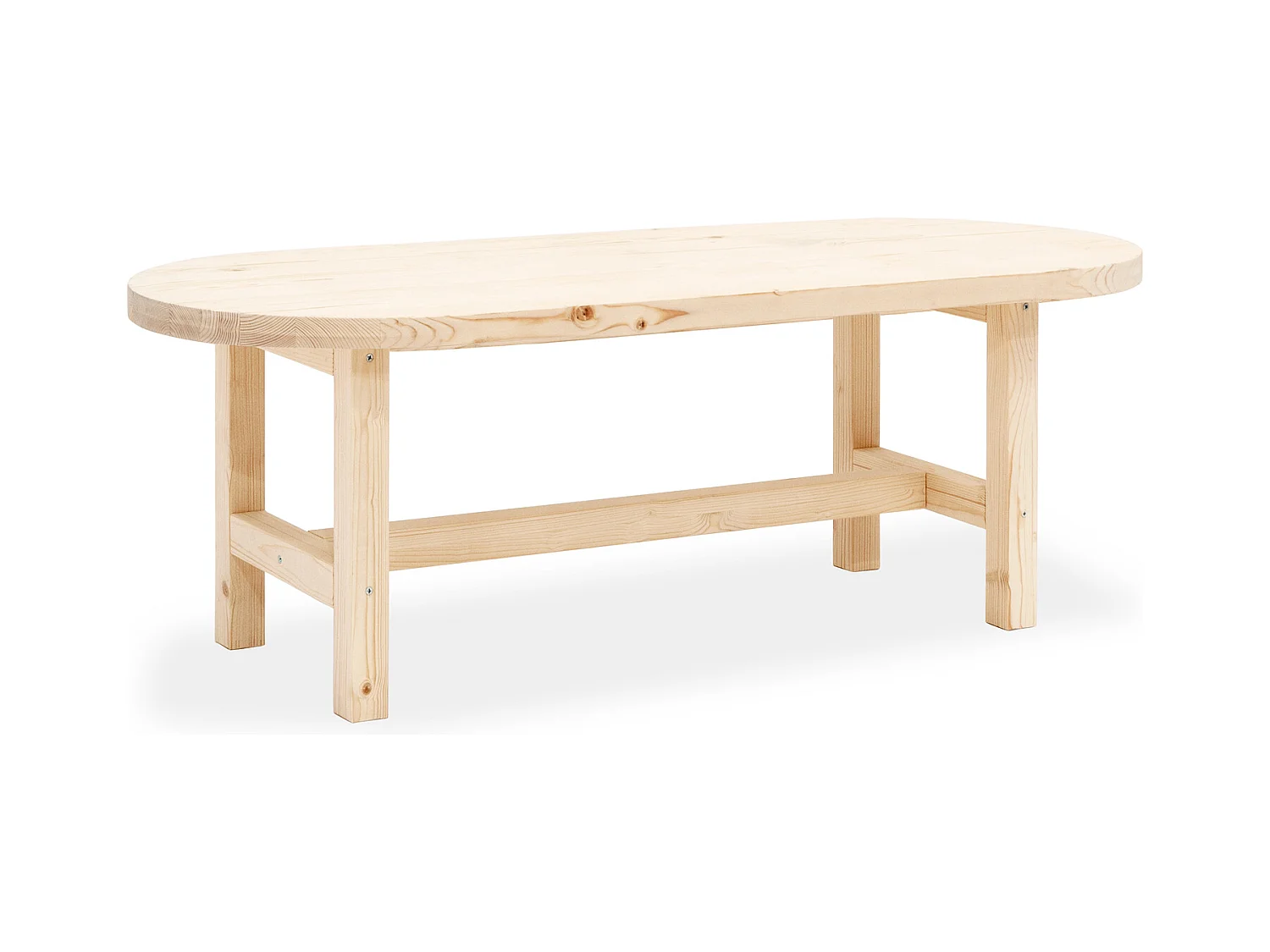 Table basse en bois de sapin naturel 120x40cm - OLIVIA - DECOWOOD