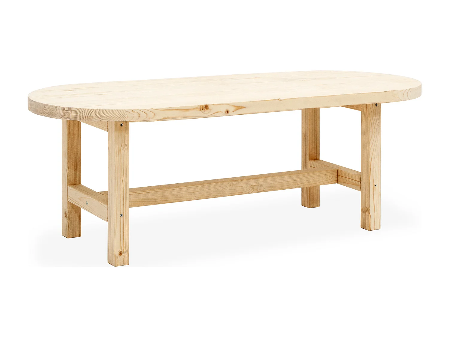 Table basse en bois de sapin naturel 120x40cm - OLIVIA - DECOWOOD