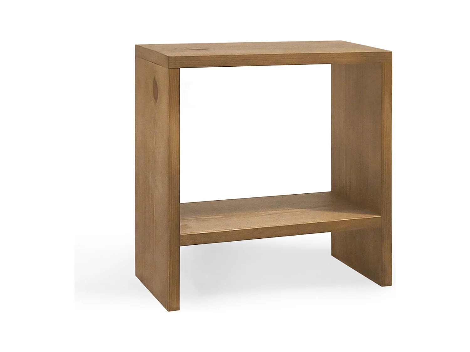 Comodino in legno massello in tono rovere scuro 20x40cm - MELLER - DECOWOOD