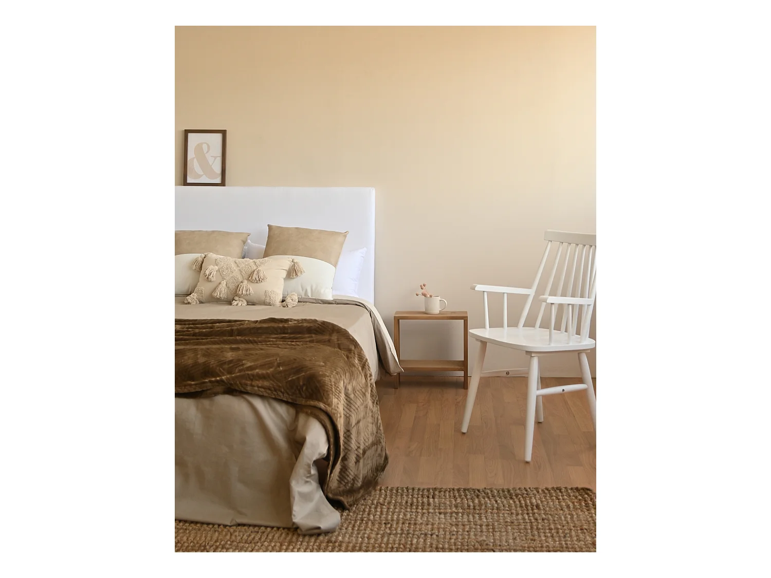 Comodino in legno massello in tono rovere scuro 20x40cm - MELLER - DECOWOOD