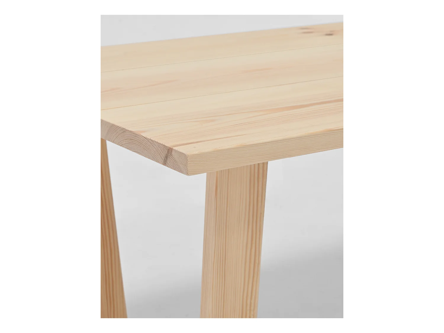 Tavolo basso rettangolare in legno massello in tono naturale 120x45cm - OYANE - DECOWOOD