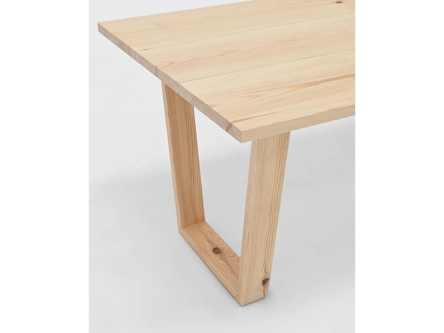 Table basse en bois de pin naturelle 120x45cm - OYANE - DECOWOOD