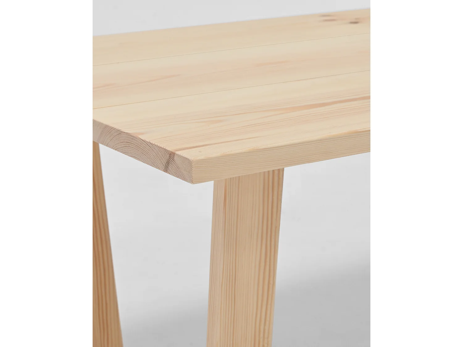 Table basse en bois de pin naturelle 120x45cm - OYANE - DECOWOOD