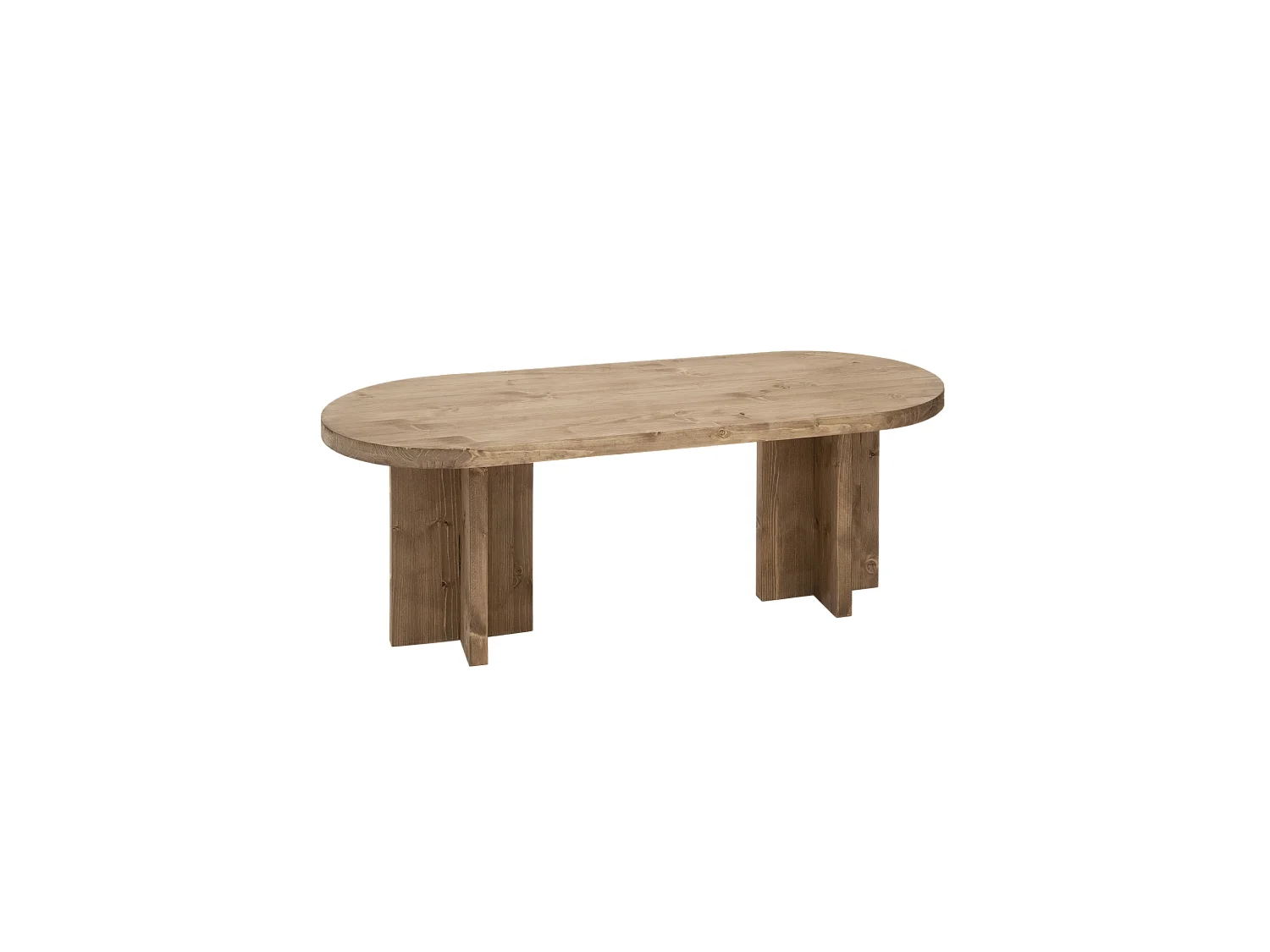 Table basse en bois de sapin vieilli 120x40cm - TOKYO - DECOWOOD