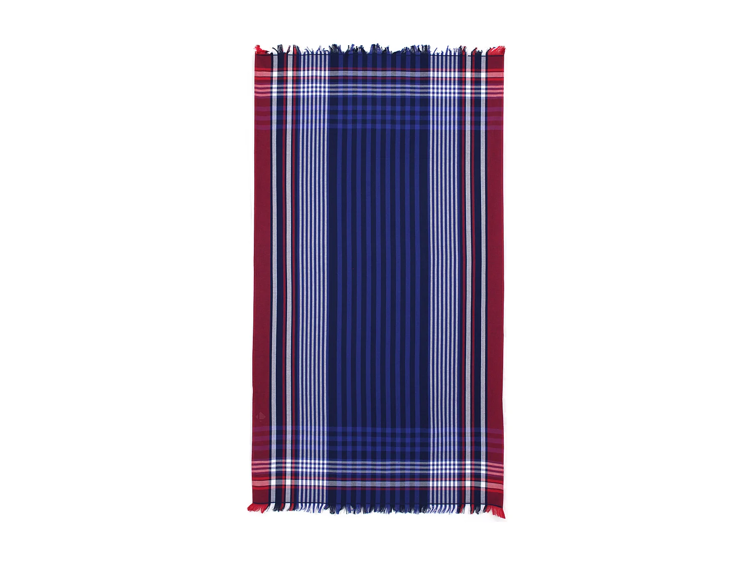 Fouta doublée éponge 100x180 cm CALADOR Multicolore rouge
