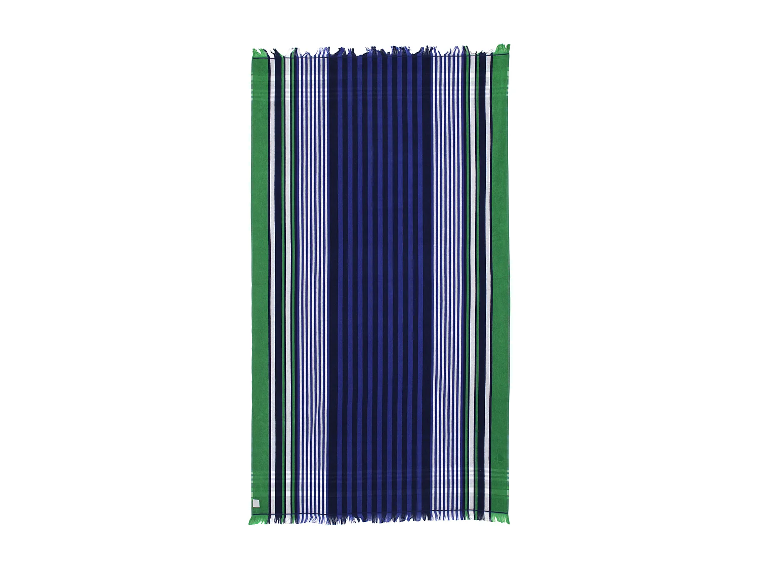 Fouta doublée éponge 100x180 cm CALADOR Multicolore vert