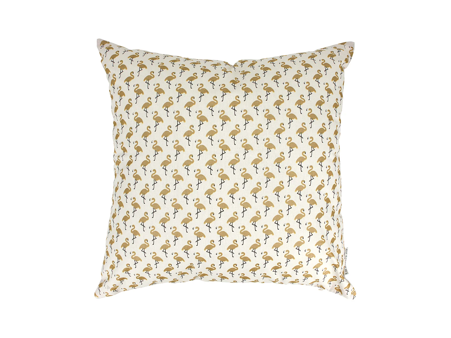 Housse de coussin 50x50 cm FLAMINGO Or