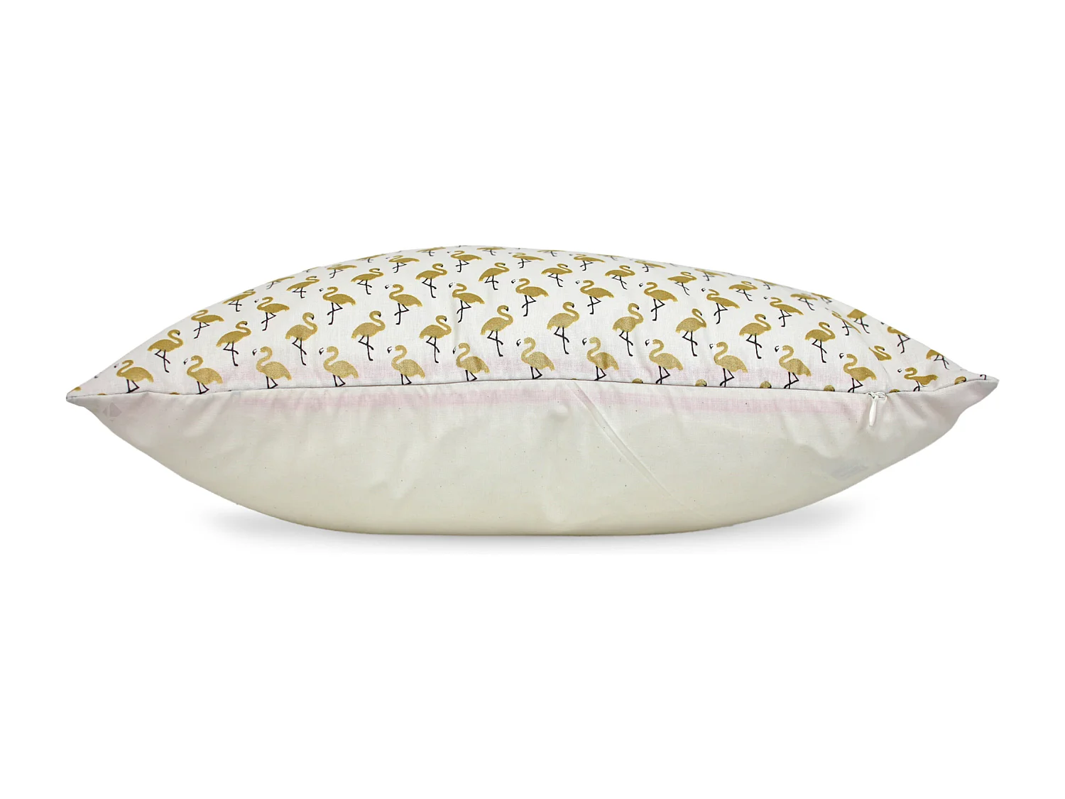 Housse de coussin 50x50 cm FLAMINGO Or