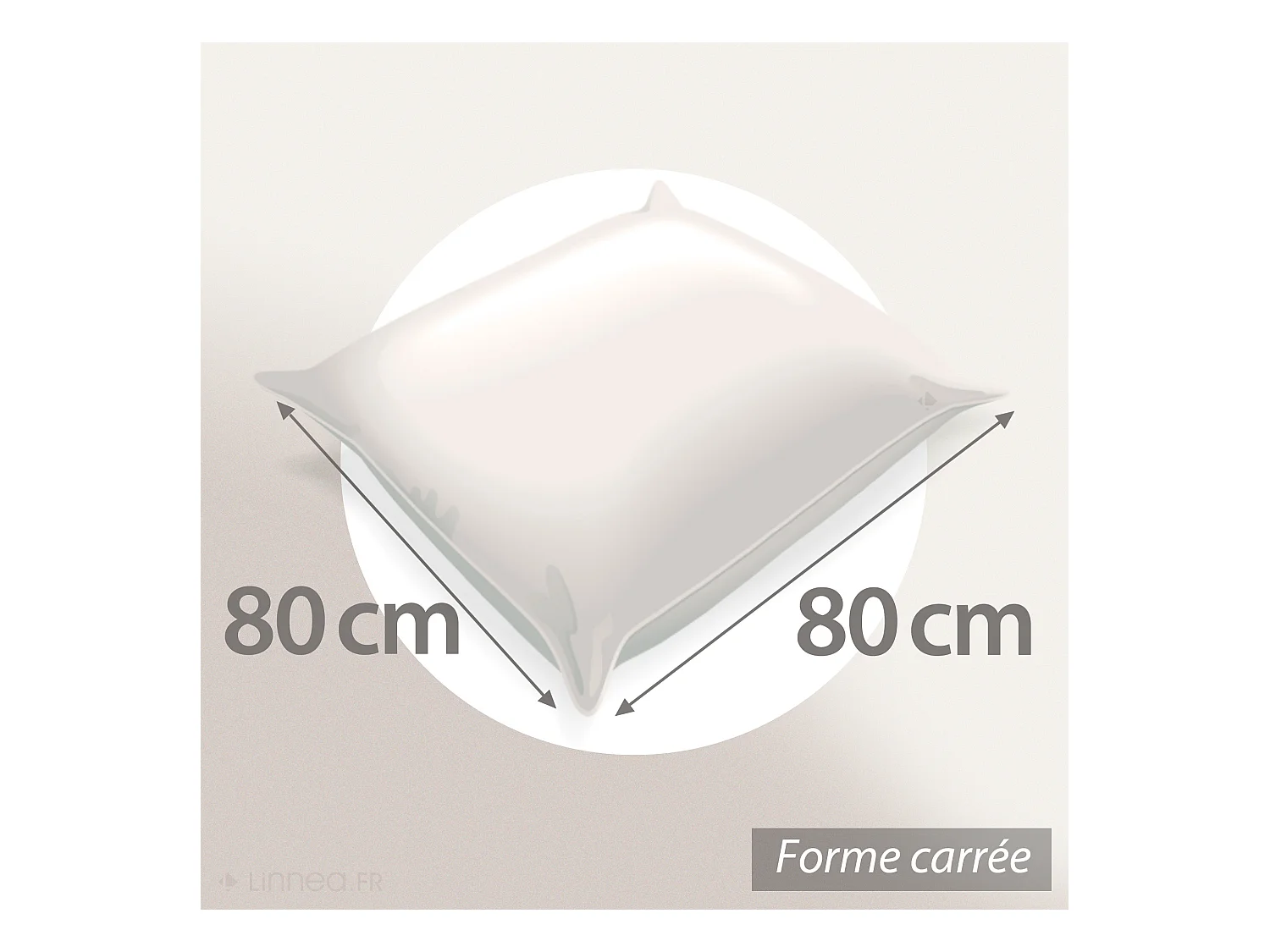 Coussin à recouvrir 80x80 cm garnissage Fibres polyester coussin Malin