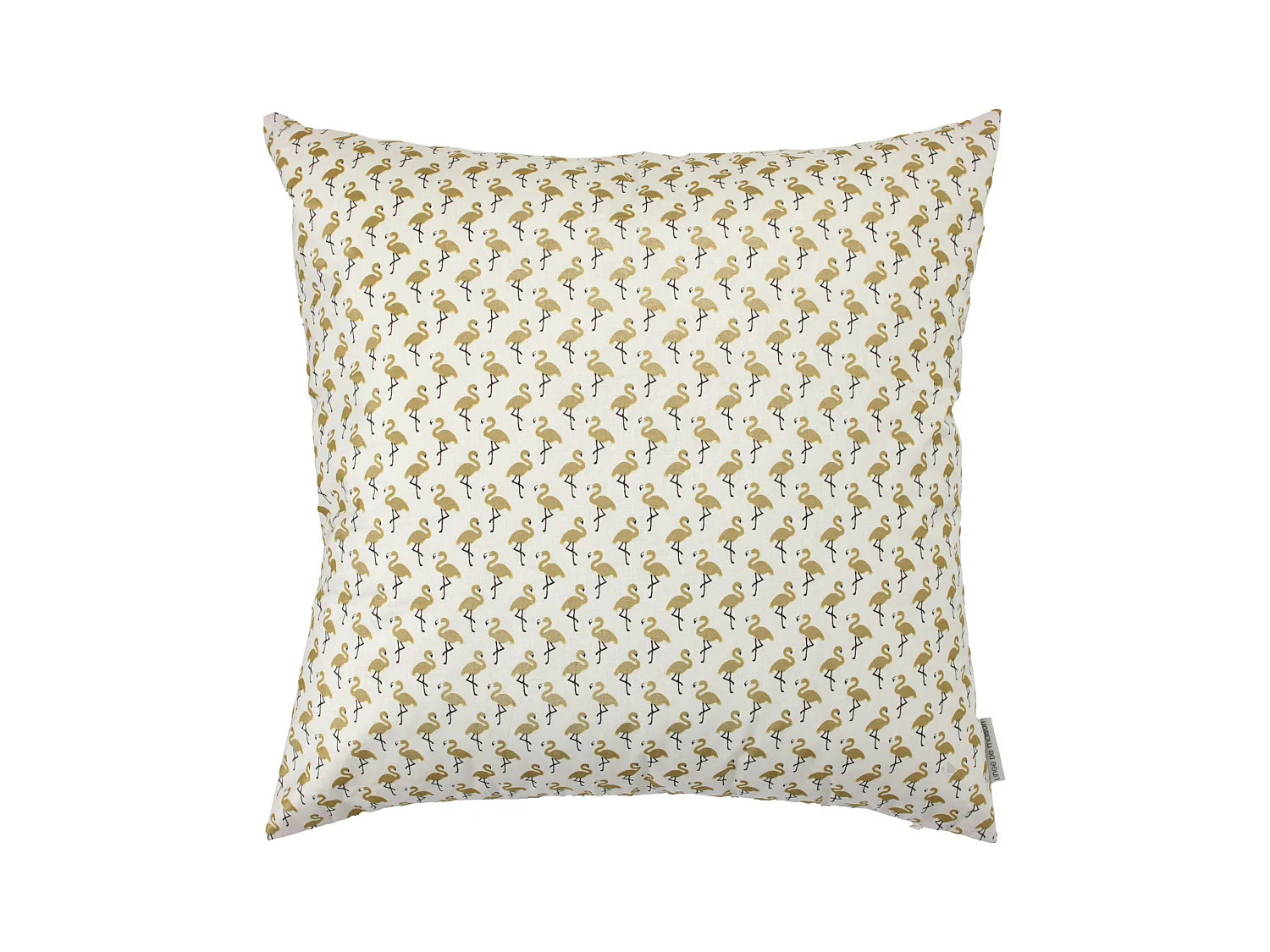 Housse de coussin 60x60 cm FLAMINGO Or