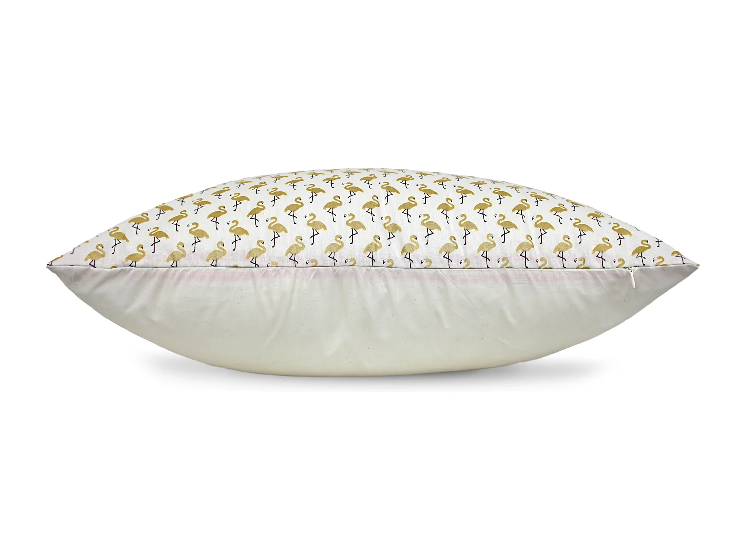Housse de coussin 60x60 cm FLAMINGO Or