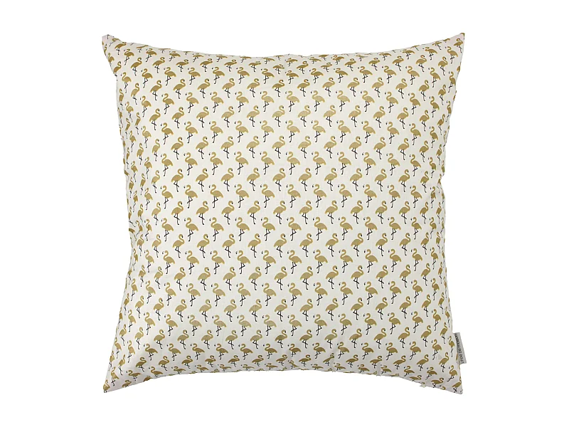 Housse de coussin 60x60 cm FLAMINGO Or