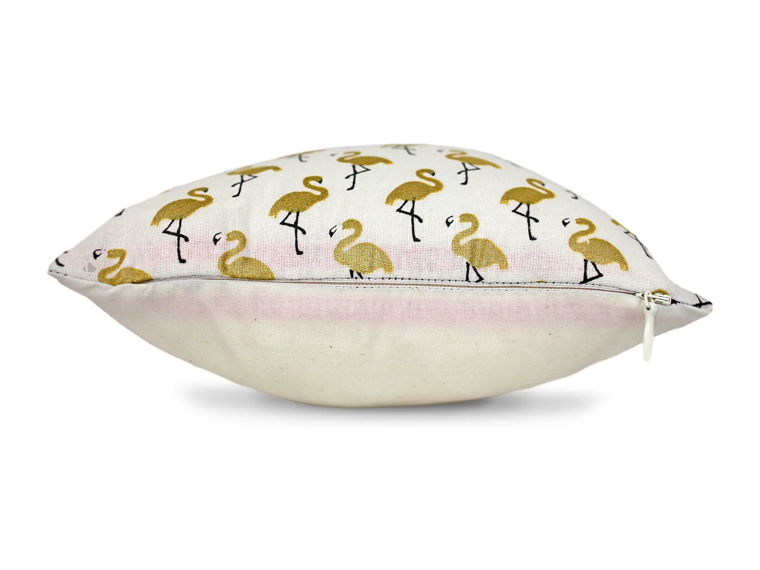Housse de coussin 20x20 cm FLAMINGO Or
