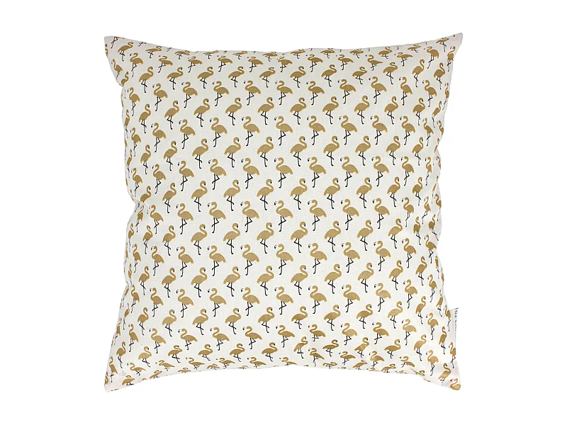 Housse de coussin 45x45 cm FLAMINGO Or