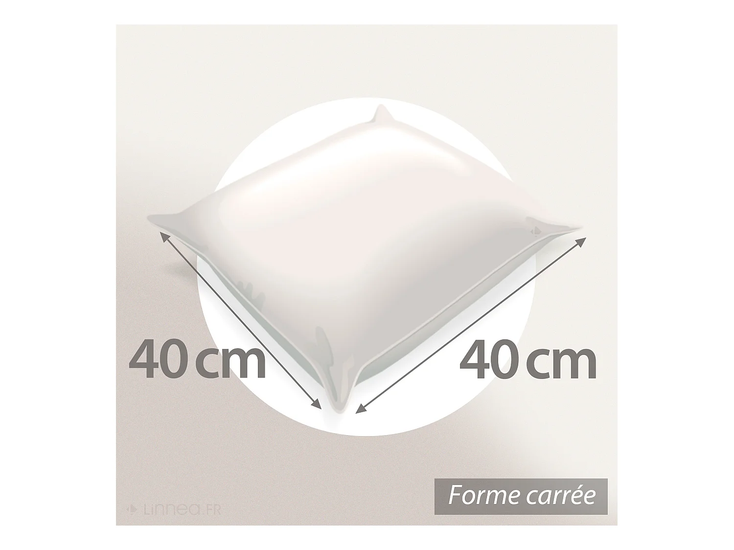 Coussin à recouvrir 40x40 cm garnissage Fibres polyester coussin Malin