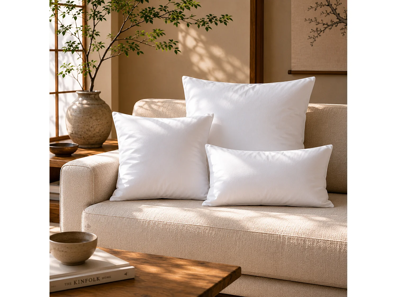 Coussin à recouvrir 30x50 cm garnissage Fibres polyester coussin Malin