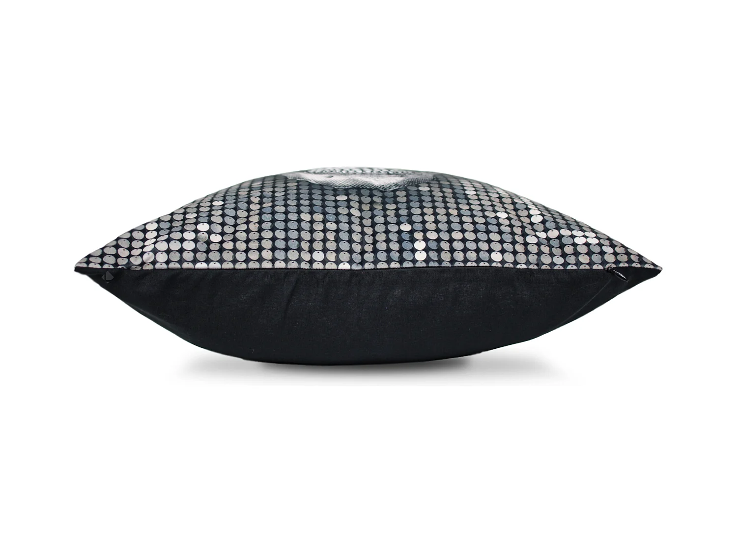 Housse de coussin 45x45 cm Tête de mort DJ disco