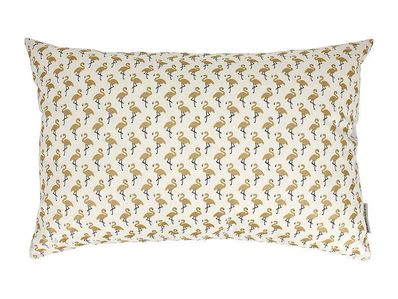 Housse de coussin 40x60 cm FLAMINGO Or