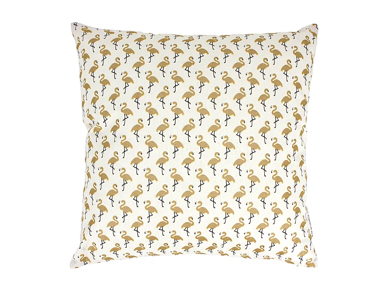 Housse de coussin 40x40 cm FLAMINGO Or