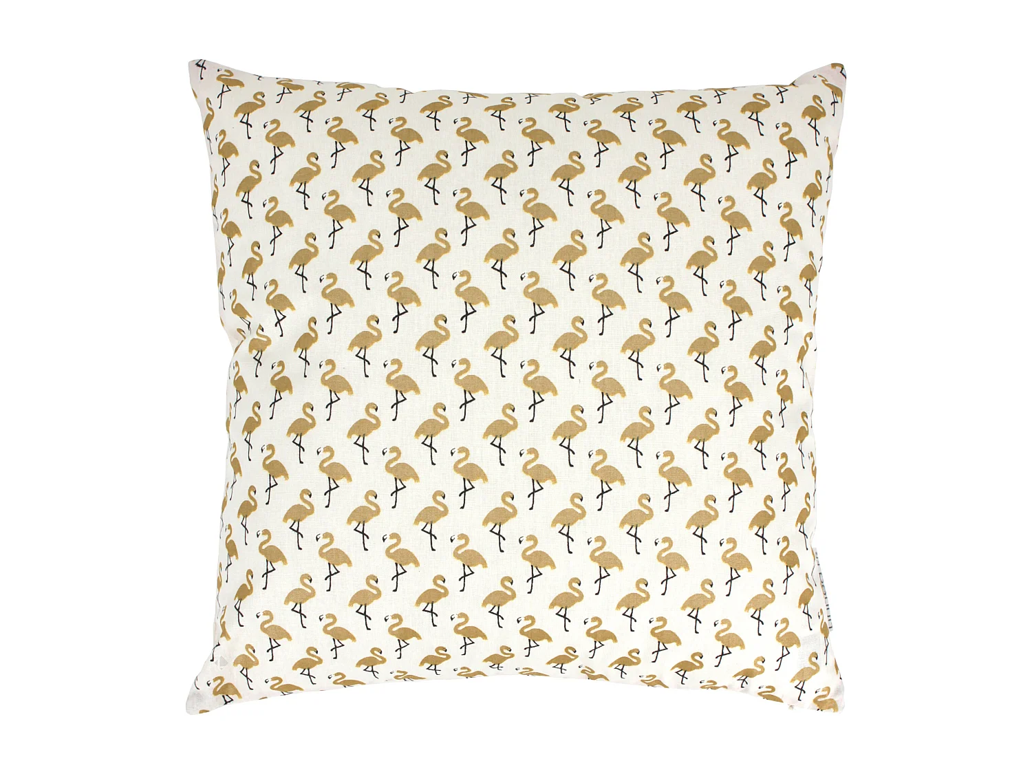 Housse de coussin 40x40 cm FLAMINGO Or