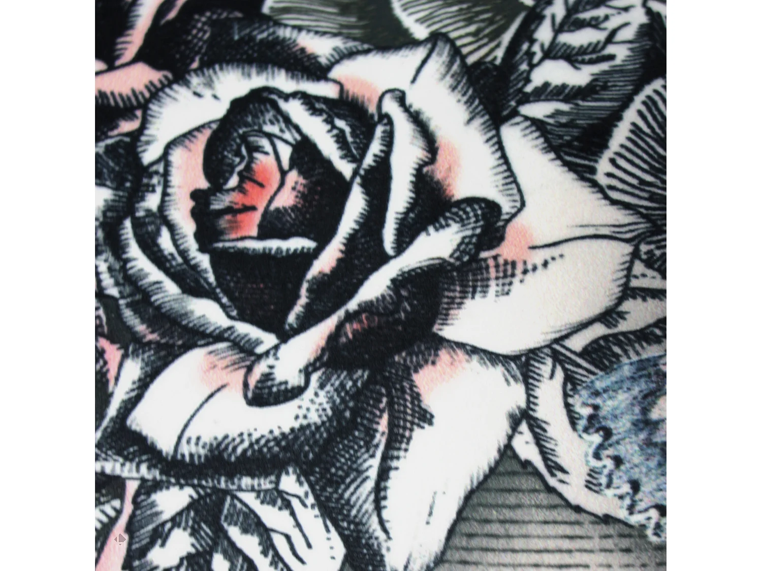 Housse de coussin 45x45 cm Tête de mort Rose envoutante