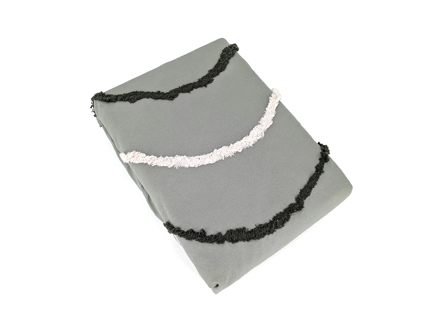 Parure de lit 260x240 cm coton BCI adouci LINEA Vert 3 pièces