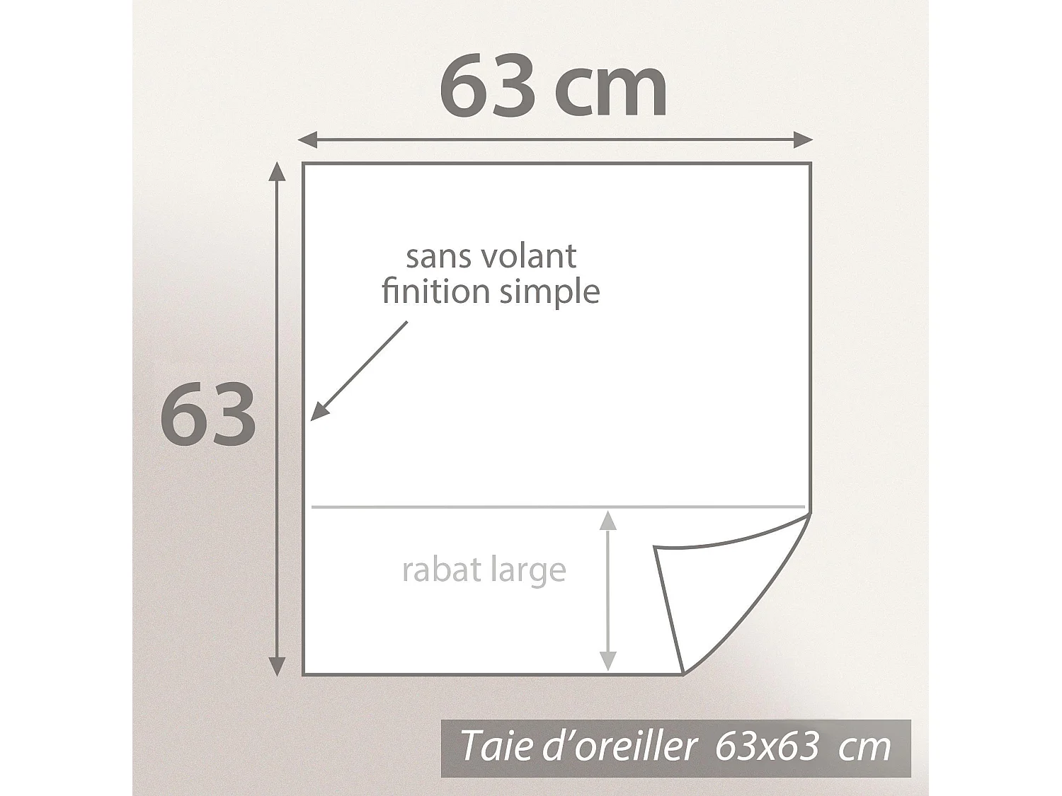 Parure de lit 260x240 cm satin de coton SAPRI blanc 3 pièces