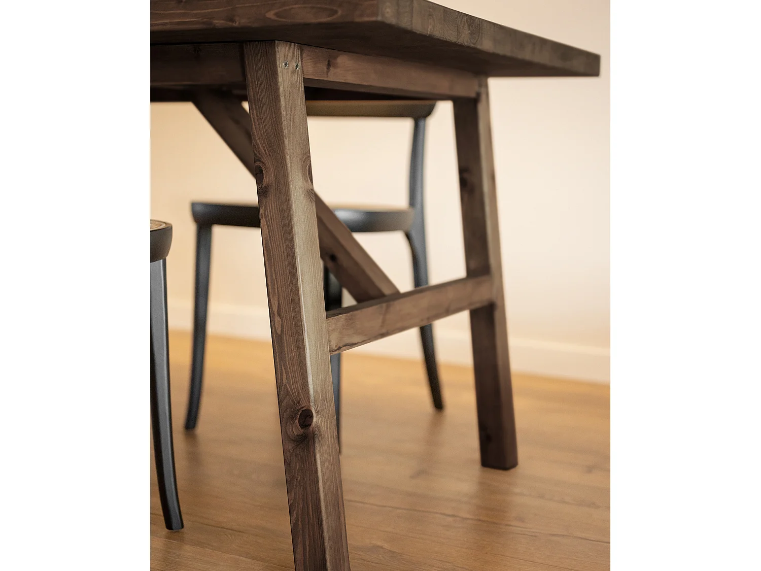 Table à manger en bois de sapin marron 120x75cm - SIEP - DECOWOOD
