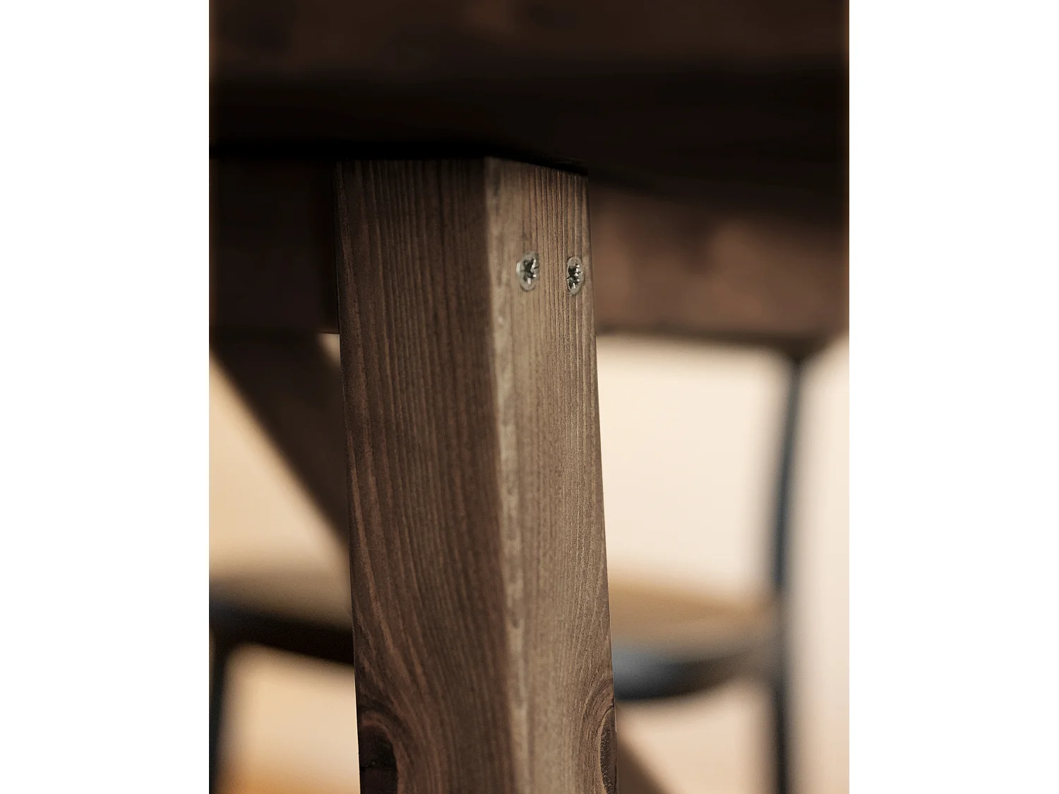 Table à manger en bois de sapin marron 200x75cm - SIEP - DECOWOOD