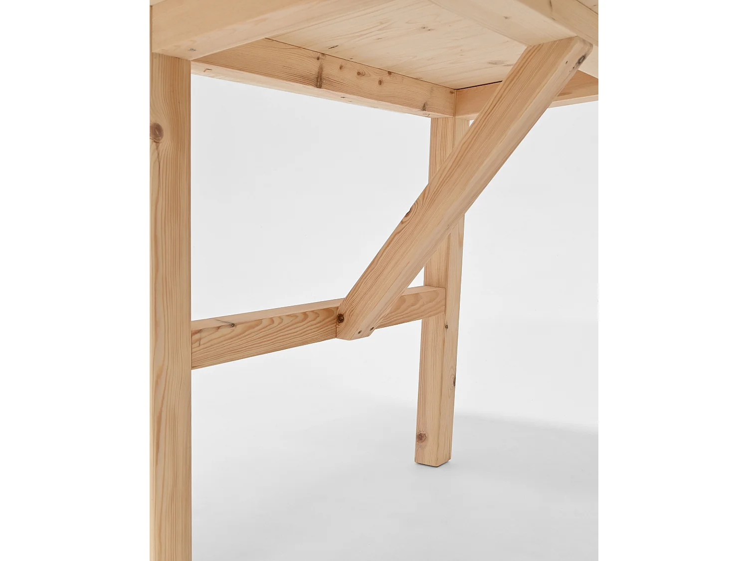 Table à manger en bois de sapin naturel 120x75cm - SIEP - DECOWOOD