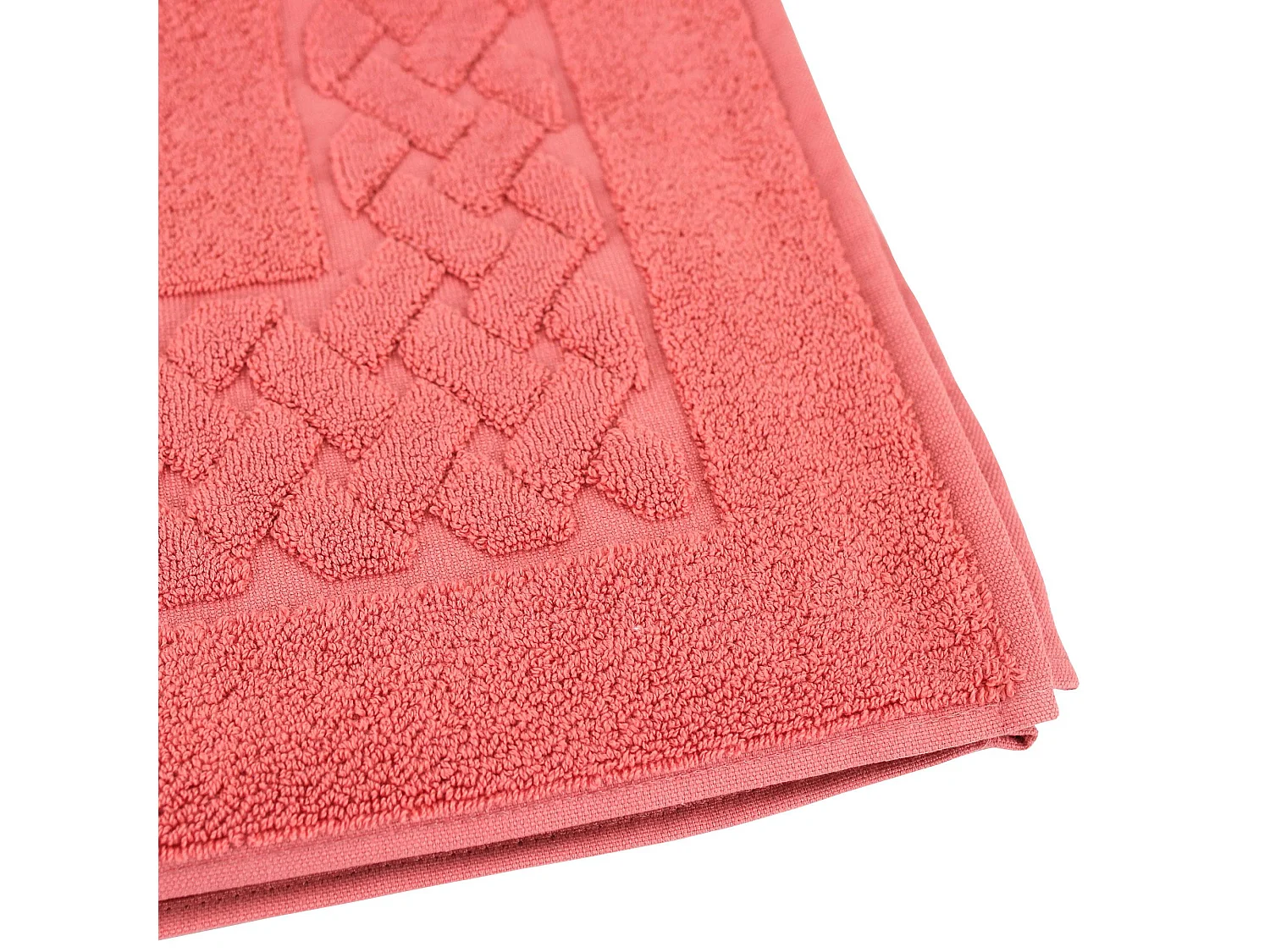 Tapis de bain 50x80 cm ROYAL CRESENT Rouge Terre Cuite 850 g/m2