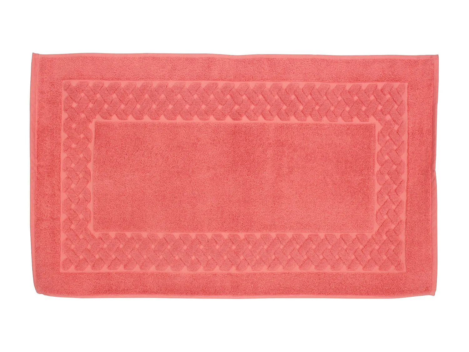 Tapis de bain 50x80 cm ROYAL CRESENT Rouge Terre Cuite 850 g/m2