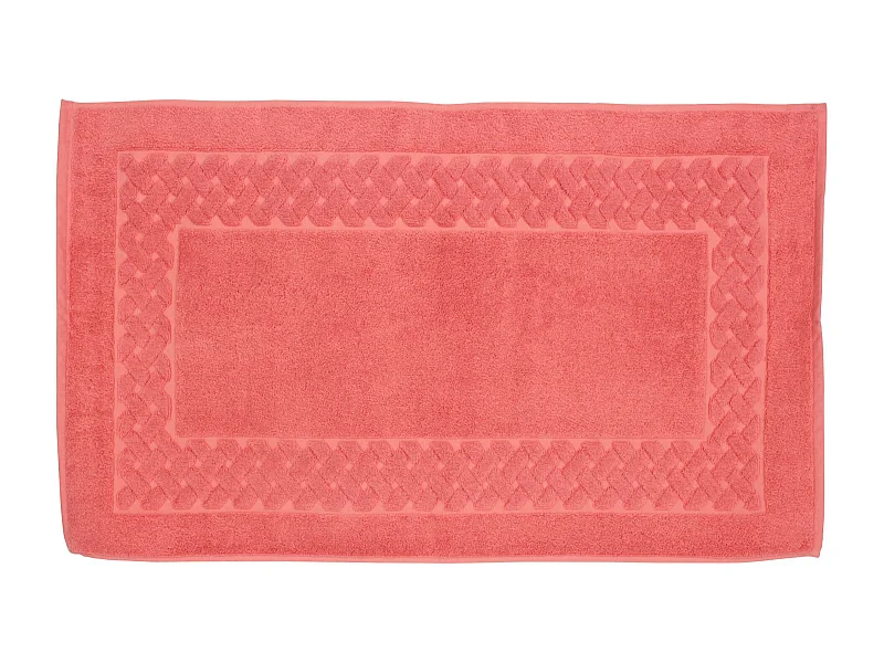 Tapis de bain 50x80 cm ROYAL CRESENT Rouge Terre Cuite 850 g/m2