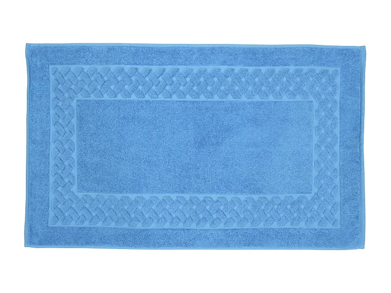 Tapis de bain 50x80 cm ROYAL CRESENT Bleu Ciel 850 g/m2