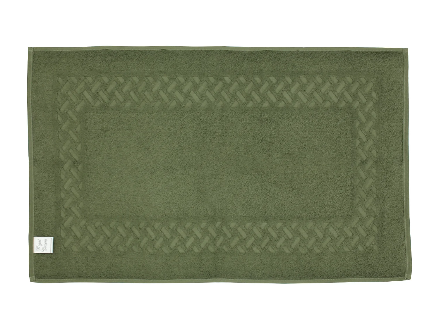 Tapis de bain 50x80 cm ROYAL CRESENT Vert Bouteille 850 g/m2