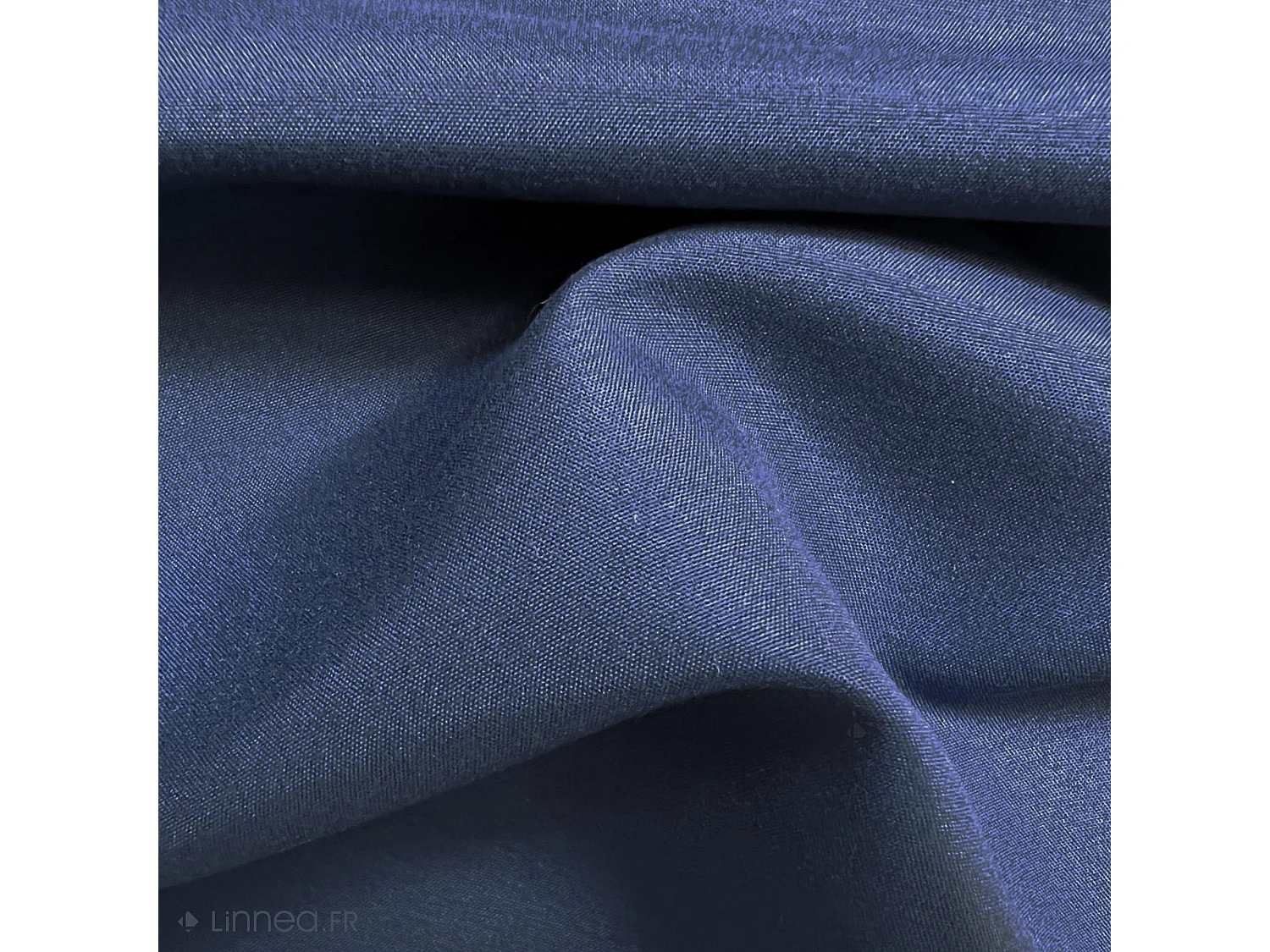 Lot de 2 taies d'oreiller 50x70 cm polyester microfibre LAGO bleu marine