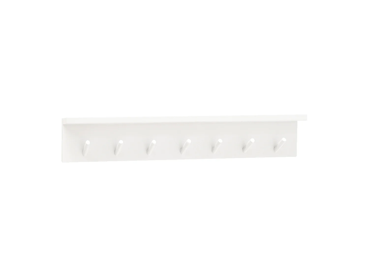 Colgador de pared de madera maciza en tono blanco de 61x9,5cm - KATE - DECOWOOD