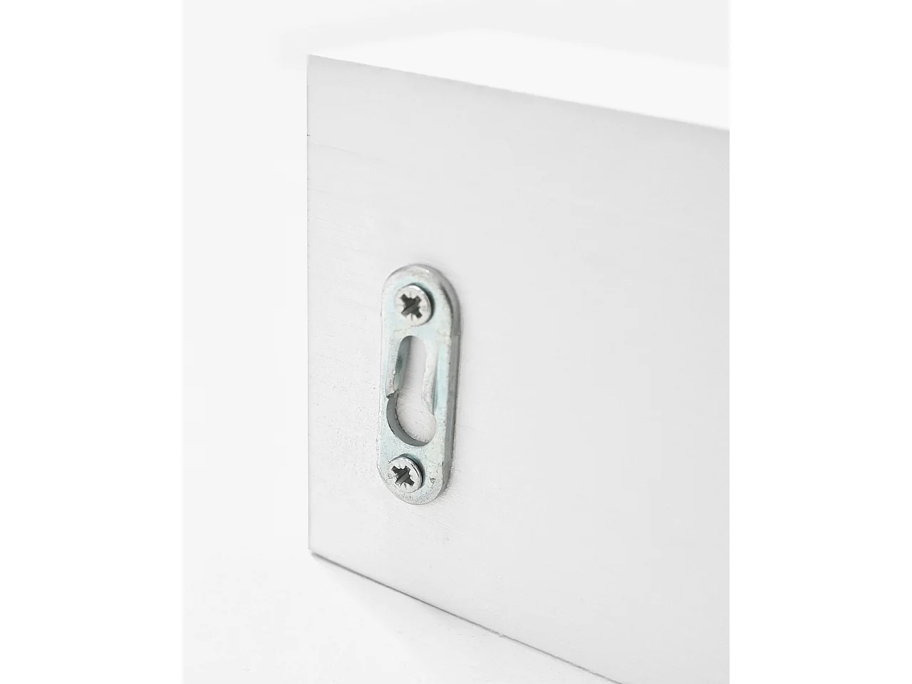 Appendiabiti da parete in legno massello in tono bianco 61x9,5cm - KATE - DECOWOOD