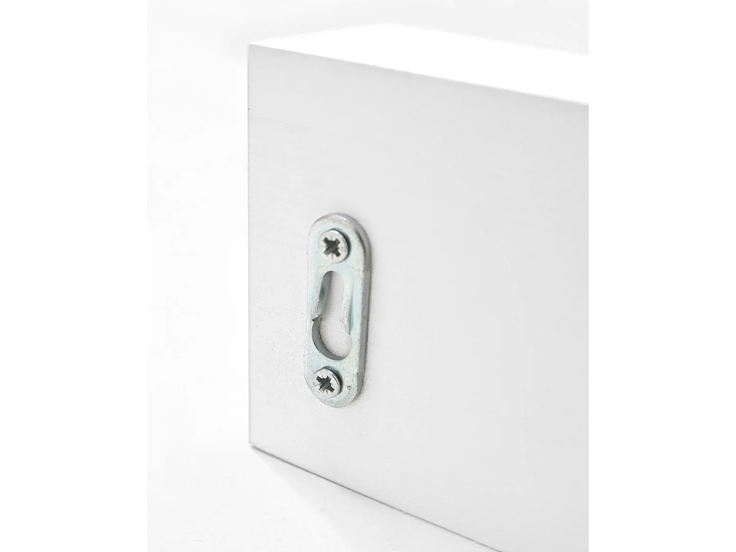 Appendiabiti da parete in legno massello in tono bianco 61x9,5cm - KATE - DECOWOOD