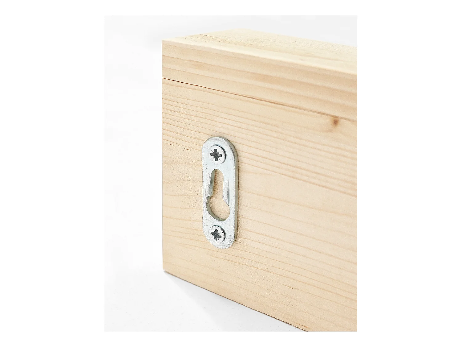 Appendiabiti da parete in legno massello in tono naturale 61x9,5cm - KATE - DECOWOOD