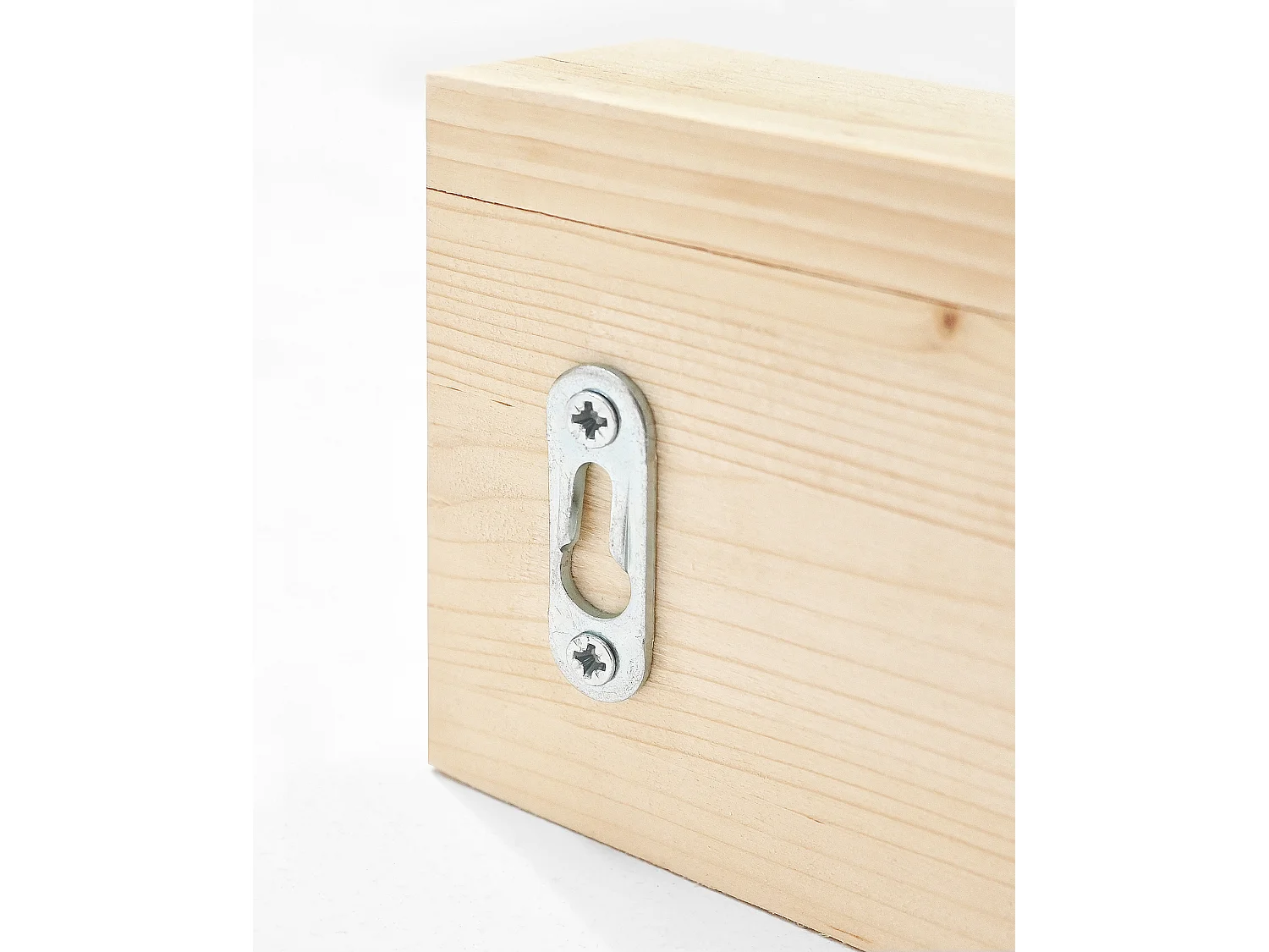 Appendiabiti da parete in legno massello in tono naturale 61x9,5cm - KATE - DECOWOOD