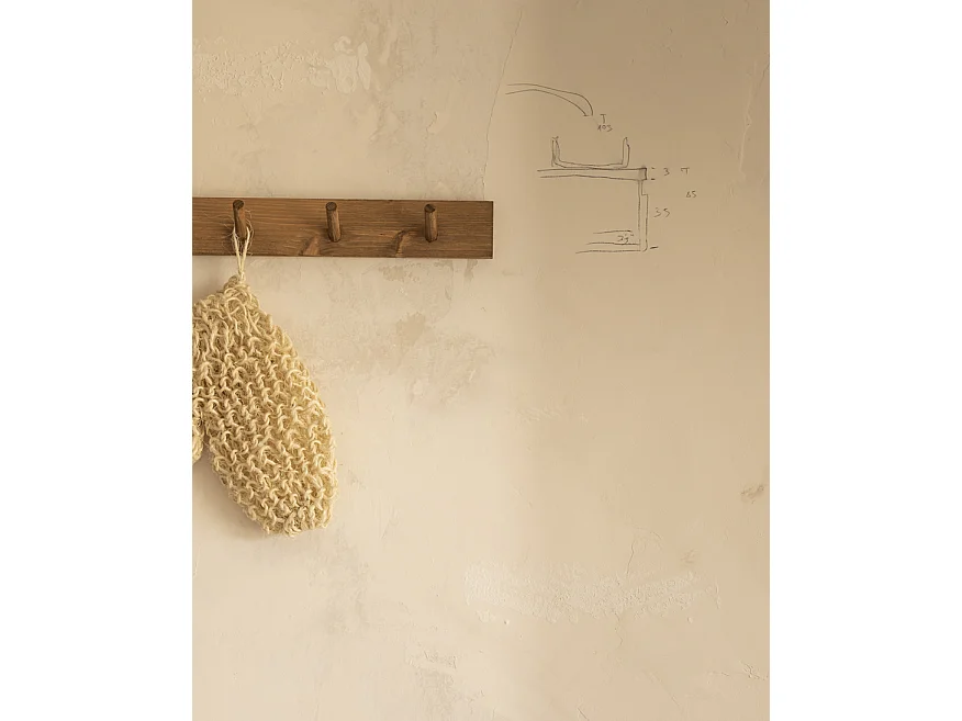Porte-manteau mural en bois de sapin vieilli 26x5cm - KATE - DECOWOOD