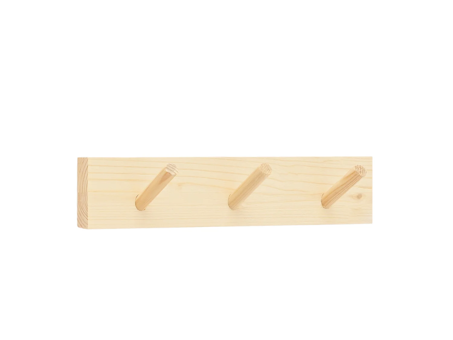 Colgador de pared de madera maciza en tono natural de 26x5cm - KATE - DECOWOOD