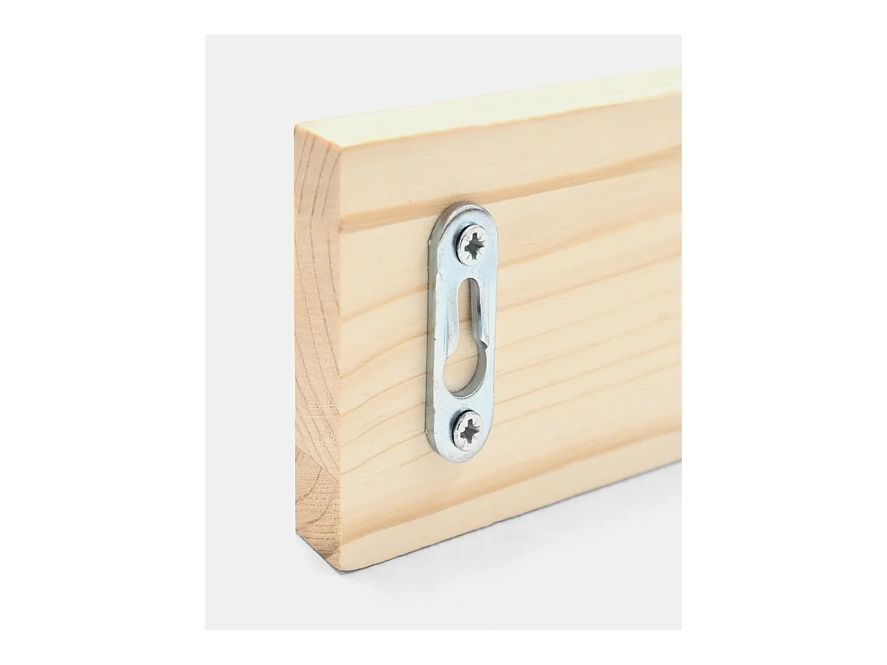 Colgador de pared de madera maciza en tono natural de 26x5cm - KATE - DECOWOOD