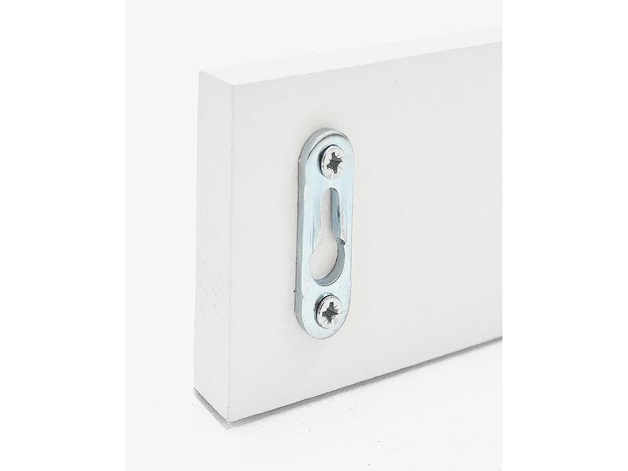 Porte-manteau mural en bois de sapin blanc 61x5cm - KATE - DECOWOOD
